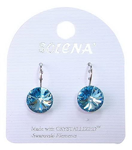 rougecaramel – Bijoux – Pendientes CRYSTALLIZED Swarovski Aquamarine