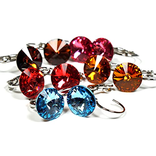rougecaramel – Bijoux – Pendientes CRYSTALLIZED Swarovski Smoked Topaz