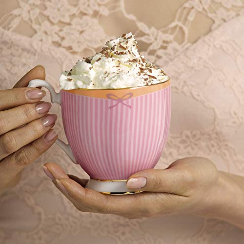 Royal Albert Candy Collection Sweet Stripe - Taza de porcelana fina (0,3 L), diseño de rayas, multicolor