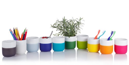 Royal Copenhagen 1017329 Contrast - Vaso (Silicona), Color Azul