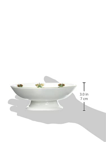 Royal Copenhagen Star Fluted/XMAS - Cuenco con pie (porcelana, 18 cm), multicolor