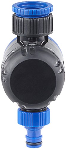 Royal Gardineer Interruttore orario rubinetto dell'acqua: Timer meccanico per irrigazione, Fino a 120 min, Filettatura da 3/4" (Timer per irrigazione)