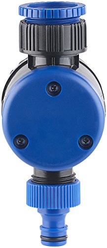 Royal Gardineer Interruttore orario rubinetto dell'acqua: Timer meccanico per irrigazione, Fino a 120 min, Filettatura da 3/4" (Timer per irrigazione)