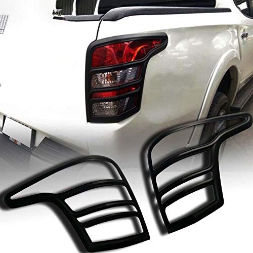ROYAL STAR TY 2016-2019 Cola del Cromo iluminación de la Carcasa for Mitsubishi L200 Triton Cubierta de la lámpara Trasera (Color : Black)