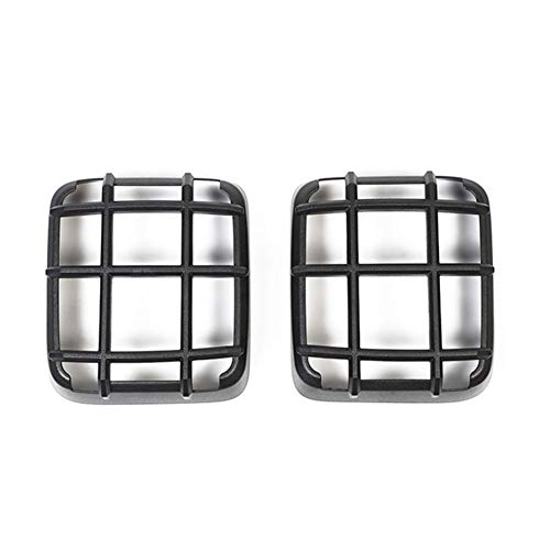 ROYAL STAR TY Campanas de la lámpara de Cola Jeep Wrangler JL Coche Cubierta de la luz Trasera Protectores de Faros Protector Accesorios for Jeep Wrangler JL 2018 hasta (Color : C Black)