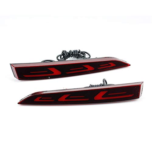 ROYAL STAR TY Cola 2pcs LED Posterior del Coche de Parachoques Reflector de luz de Freno Faros de Niebla for Hyundai Accent 2018 2017 señal de Vuelta de Parada Luz de Advertencia