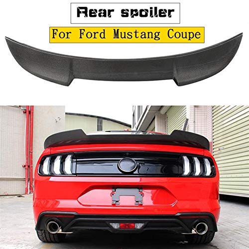 ROYAL STAR TY FIT Fiber Car Spoiler FIT for Ford Mustang COUTE 2015-2019 Decoración del ala de la Cola Mustang Negro Tronco Trasero Spoiler (Color : Carbon Fiber)