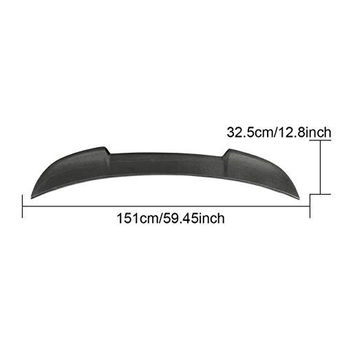 ROYAL STAR TY FIT Fiber Car Spoiler FIT for Ford Mustang COUTE 2015-2019 Decoración del ala de la Cola Mustang Negro Tronco Trasero Spoiler (Color : Carbon Fiber)
