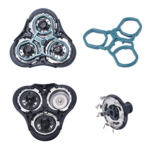 RQ11 Cuchilla de Afeitar de Repuesto Compatible con Phi-lips Norelco RQ11 Sensotouch 2D - Cabezales de Afeitado de Recambio Poweka Compatible con Phi-lips Maquinilla de Afeitar