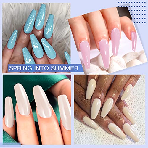 RSTYLE Esmaltes Permanentes para Uñas, Esmaltes Semipermanentes Pastel 6 Colores Pintauñas Kit Gel Nail Polish Soak Off UV LED para Manucira Profesional Macaron 5ml