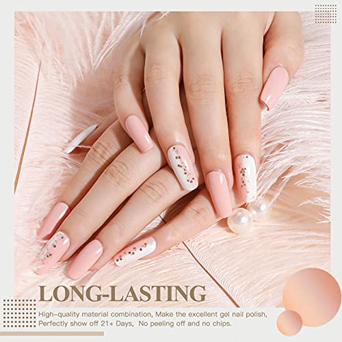RSTYLE Esmaltes Semipermanentes, 20 Colores Esmaltes Pintauñas Permanentes para Uñas Kit Gel Nail Polish Set Esmaltes en Gel Manicura Soak off UV LED 5ml Morada