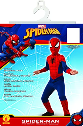 Rubies Costume Co-I-880539l Spider-Man Spiderman Disfraz, Color rojo, L-7 à 8 ans-117 à 128 cm (I-880539L)