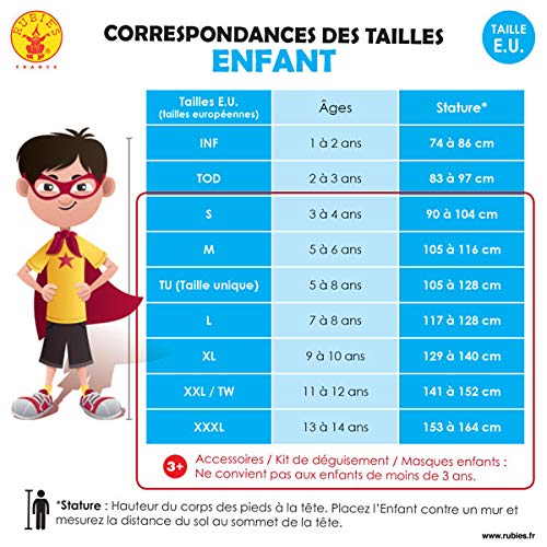 Rubies Costume Co-I-880539l Spider-Man Spiderman Disfraz, Color rojo, L-7 à 8 ans-117 à 128 cm (I-880539L)