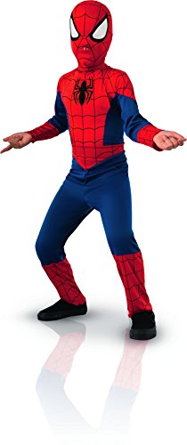 Rubies Costume Co-I-880539l Spider-Man Spiderman Disfraz, Color rojo, L-7 à 8 ans-117 à 128 cm (I-880539L)