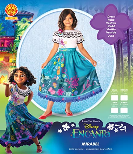 Rubies Disfraz clásico oficial de Mirabel, Niño, I-301186M, Talla M 5 a 6 años, multicolor