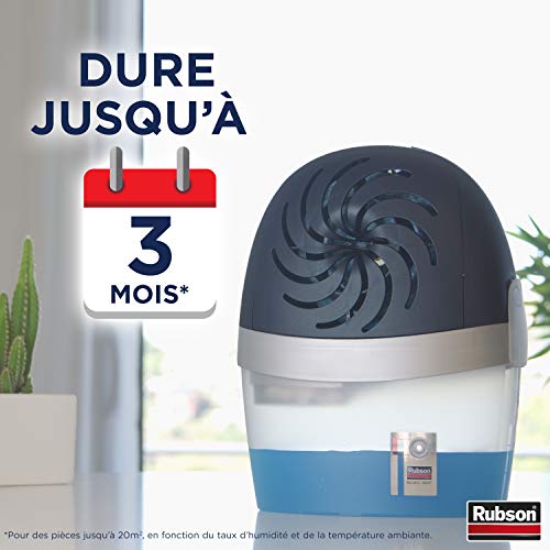 Rubson AERO 360° - Recambio de tabs de perfume de flores silvestres, recambios para absorbentes de humedad, ultra absorbentes y antiolores, recarga para deshumidificador, 4 x 450 g