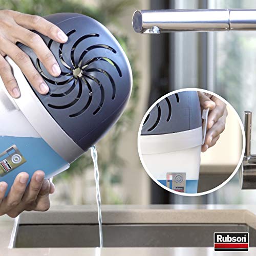 Rubson AERO 360° - Recambio de tabs de perfume de flores silvestres, recambios para absorbentes de humedad, ultra absorbentes y antiolores, recarga para deshumidificador, 4 x 450 g