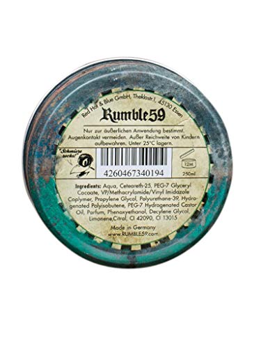 Rumble59 - Lata fijador de 250 ml, pomada a base de agua, fijación media -