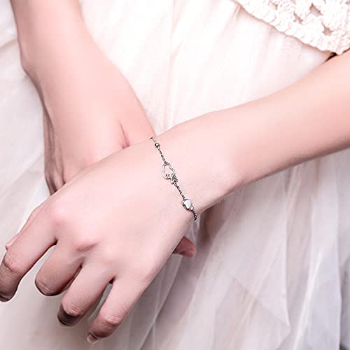S925 Silver Niche Ladies Braccial Extension Moda Personalidad All-match Braccial Ladies Bracelet
