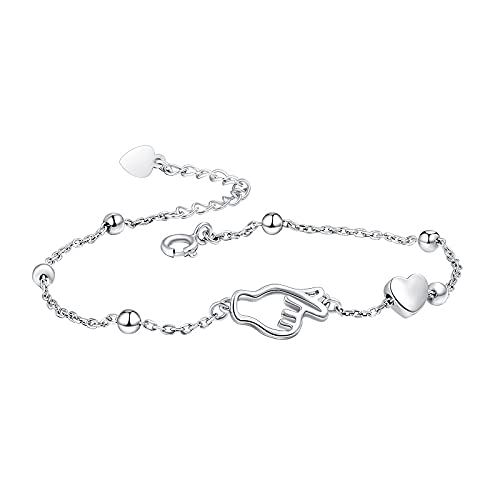 S925 Silver Niche Ladies Braccial Extension Moda Personalidad All-match Braccial Ladies Bracelet