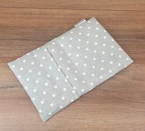 Saco térmico de semillas de trigo con funda lavable.20 x 30cm (Topos gris)