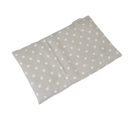 Saco térmico de semillas de trigo con funda lavable.20 x 30cm (Topos gris)