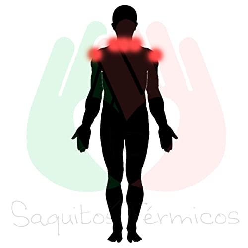 Saco Térmico Semillas Cervical - Almohada Cuello para Calentar en Microondas (50x12 cm) - Cojín de Semillas - Bolsa de Calor con Funda lavable, Tela de Algodón 100% y Olor a Lavanda (Oxford)