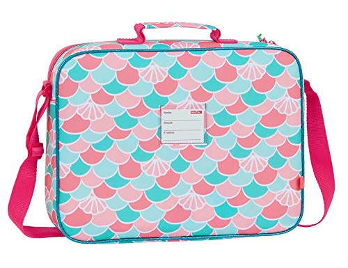 safta 612023385 Bolso Maletín Cartera extraescolares Glowlab, Multicolor