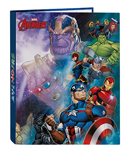safta Carpeta con Folios.4 Anillas de Avengers Heroes Vs Thanos, 265x330mm