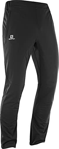 Salomon Agile Warm Pant - Pantalón Deportivo Hombre, Negro (Black), XL