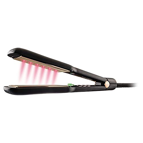 Salon Studio Professional - MyInfrared Plancha Profesional de Infrarrojos para el Pelo con Placas de 42 mm - Control de Temperatura 90-230°C y Calentamiento Rápido - Para un Efecto Liso u Ondulado