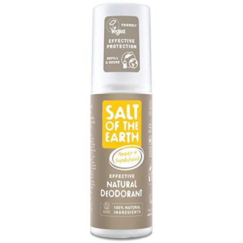 Salt of the Earth Ámbar y sándalo desodorante natural en spray (100 ml)