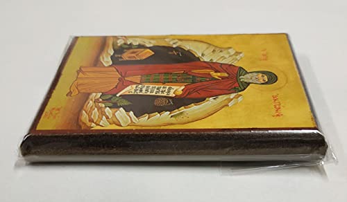 SAN ANTONIO EL GRAN CUERPO LLENO-Icono ortodoxo bizantino griego