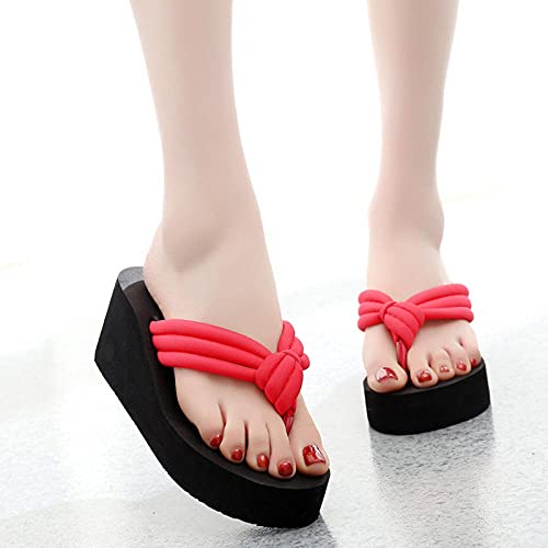 Sandalia Casual con Tiras,Sandalias de Moda de Verano de Verano, Hembra Cientos de Zapatillas Frescas de la Playa de la Playa-Azul Floral_36,Sandalias de Ducha