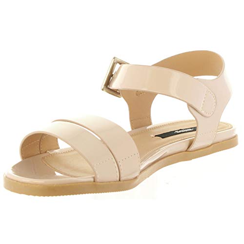 SANDALIA MTNG MUJER MAQUILLAJE PLANA PATENT NUDE (36 EU)