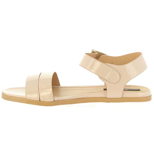 SANDALIA MTNG MUJER MAQUILLAJE PLANA PATENT NUDE (36 EU)