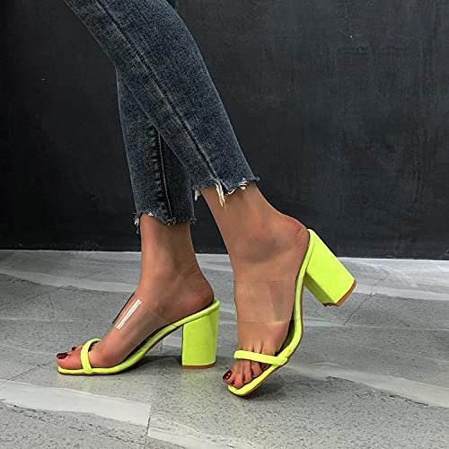 Sandalias ortopédicas,Zapatillas de Boca de Pescado Grueso de Color, Vestido de tacón Alto Fresco Zapatillas-Negro_42,Pantuflas Transpirables