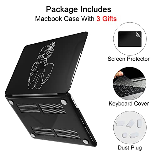 SanMuFly Funda para MacBook Air de 13 pulgadas 2018-2020 A2337 M1 A2179 A1932 Retina con Touch ID, funda de plástico duro bronceadora para MacBook Air de 13 pulgadas (7)