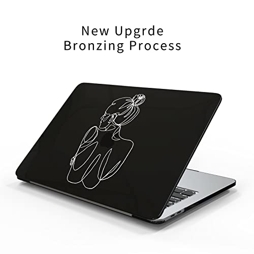 SanMuFly Funda para MacBook Air de 13 pulgadas 2018-2020 A2337 M1 A2179 A1932 Retina con Touch ID, funda de plástico duro bronceadora para MacBook Air de 13 pulgadas (7)