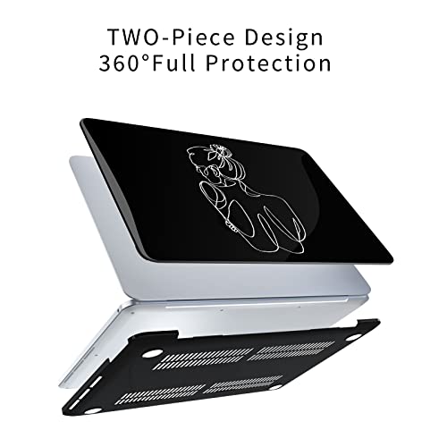 SanMuFly Funda para MacBook Air de 13 pulgadas 2018-2020 A2337 M1 A2179 A1932 Retina con Touch ID, funda de plástico duro bronceadora para MacBook Air de 13 pulgadas (7)