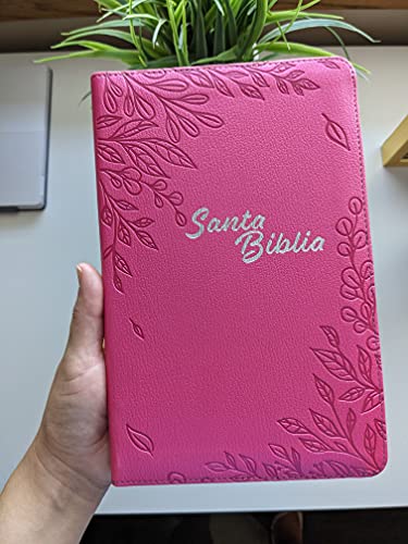 Santa Biblia NTV, Edición zíper, Flores rosa (SentiPiel)