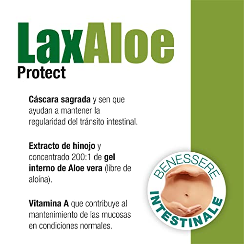 SANTIVERI – LaxAloe Protect / 60 cápsulas cáscara sagrada y sen, que ayudan a mantener la regularidad intestinal