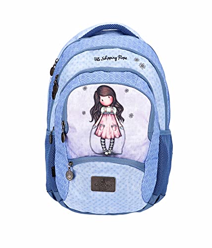 SANTORO Gorjuss 21GJS107-SR - Mochila escolar con compartimento para portátil de 15,6" (46,5 cm, 35 L, 46,5 x 34,5 x 18 cm) The Skipping Rope