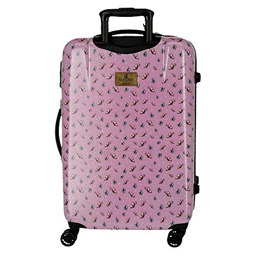 Santoro Gorjuss Somewhere Maleta Mediana Multicolor 45x67x26 cms Rígida ABS Cierre TSA 64L 3,5Kgs 4 Ruedas Dobles