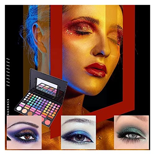 Sanzjwyl 48/78 Colores Cosmetic Powder Professional Sombra de Ojos Conjunto Maquillaje Mujeres Cosméticos Maquillaje Matt Maquillaje Disponible Venta al por Mayor Palet (Color : 78 Colors)