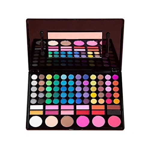 Sanzjwyl 48/78 Colores Cosmetic Powder Professional Sombra de Ojos Conjunto Maquillaje Mujeres Cosméticos Maquillaje Matt Maquillaje Disponible Venta al por Mayor Palet (Color : 78 Colors)