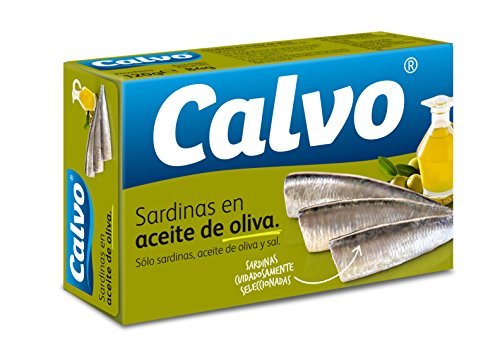 Sardinas calvo aceite oliva, 120g