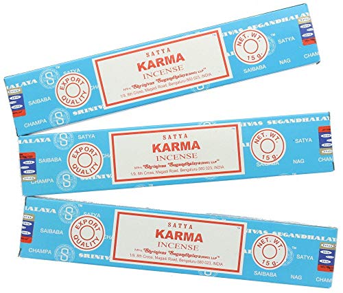 Satya Nag Champa Karma - Varillas de incienso (3 paquetes)