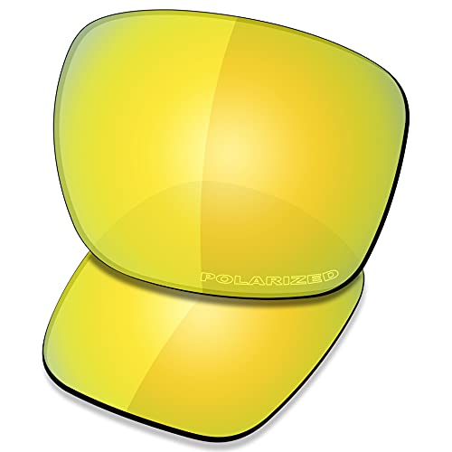 Saucer Lentes de repuesto para gafas de sol Oakley Silver, (High Defense - 24k Gold Polarized), Talla única