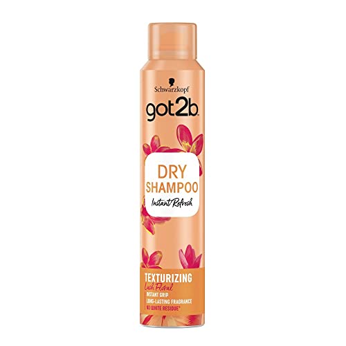 Schwarzkopf got2b Got2b - Champú Seco Textura Extra, 200 ml, Refresca tu cabello al instante, adecuado para peinados